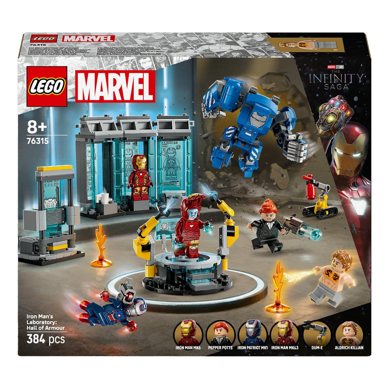 LEGO Marvel - Laboratório do Iron Man: Salão das Armaduras - 76315