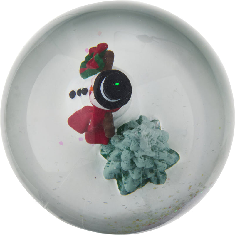 Globo Médio Branco Boneco De Neve