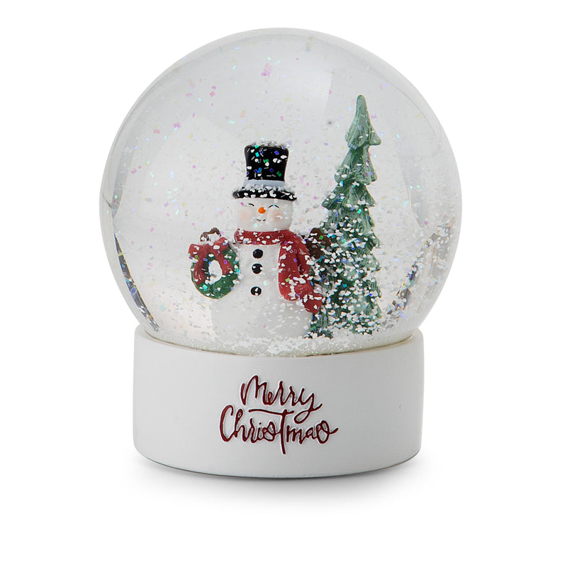 Globo Médio Branco Boneco De Neve