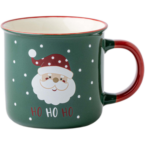 Caneca Vintage Verde Pai Natal