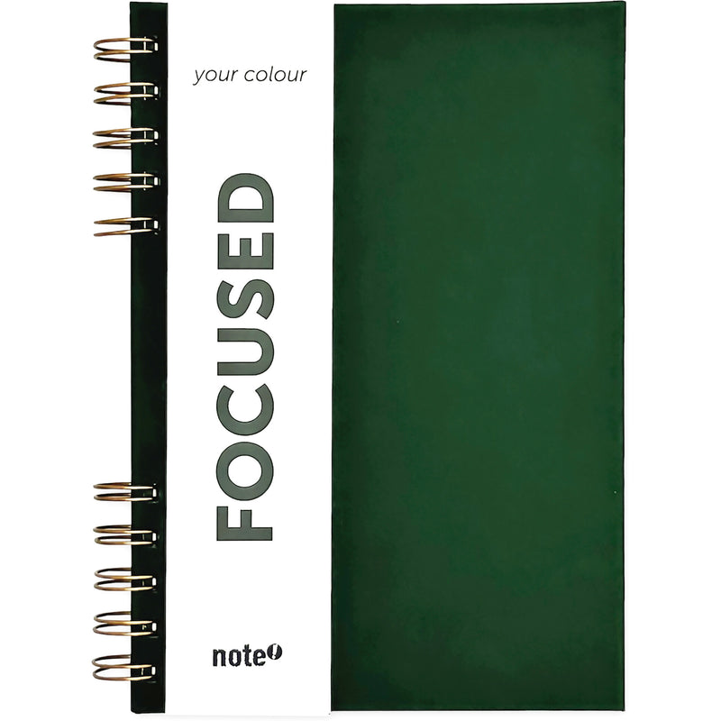 Caderno Espiral A5 Capa Dura Pautado Your Colour Verde Note!