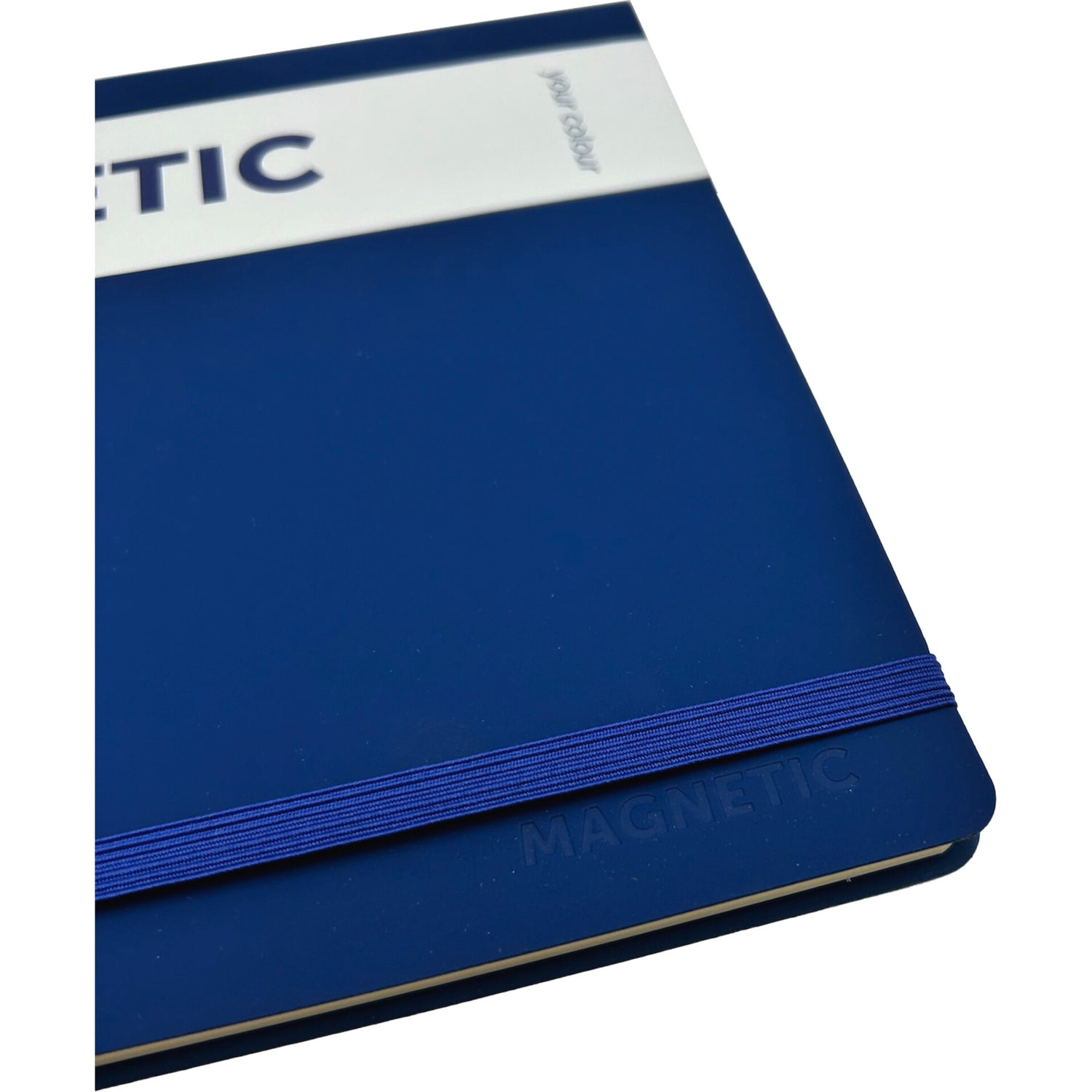 Caderno B5 Com Elástico Pautado 80 Folhas Your Colour Azul Note
