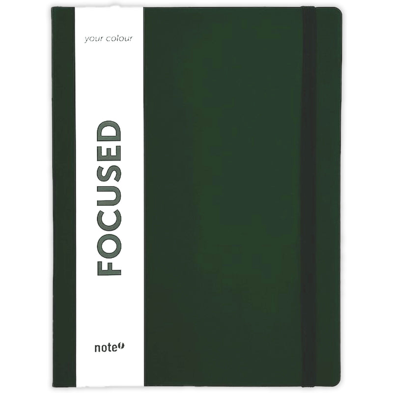 Caderno B5 Com Elástico Pautado 80 Folhas Your Colour Verde Note