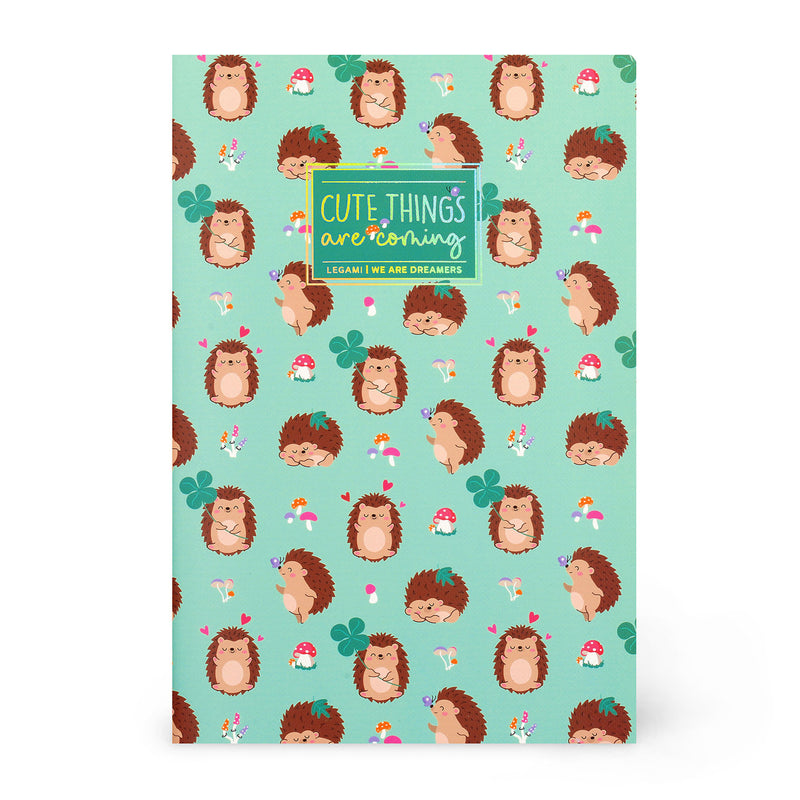 Caderno Com Linha Pequeno - Ouriço