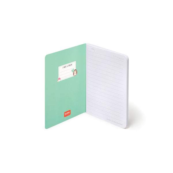 Caderno Com Linha Pequeno - Ouriço