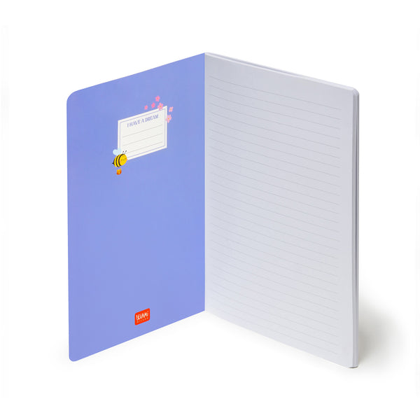 Caderno Com Linha Médio - Abelha