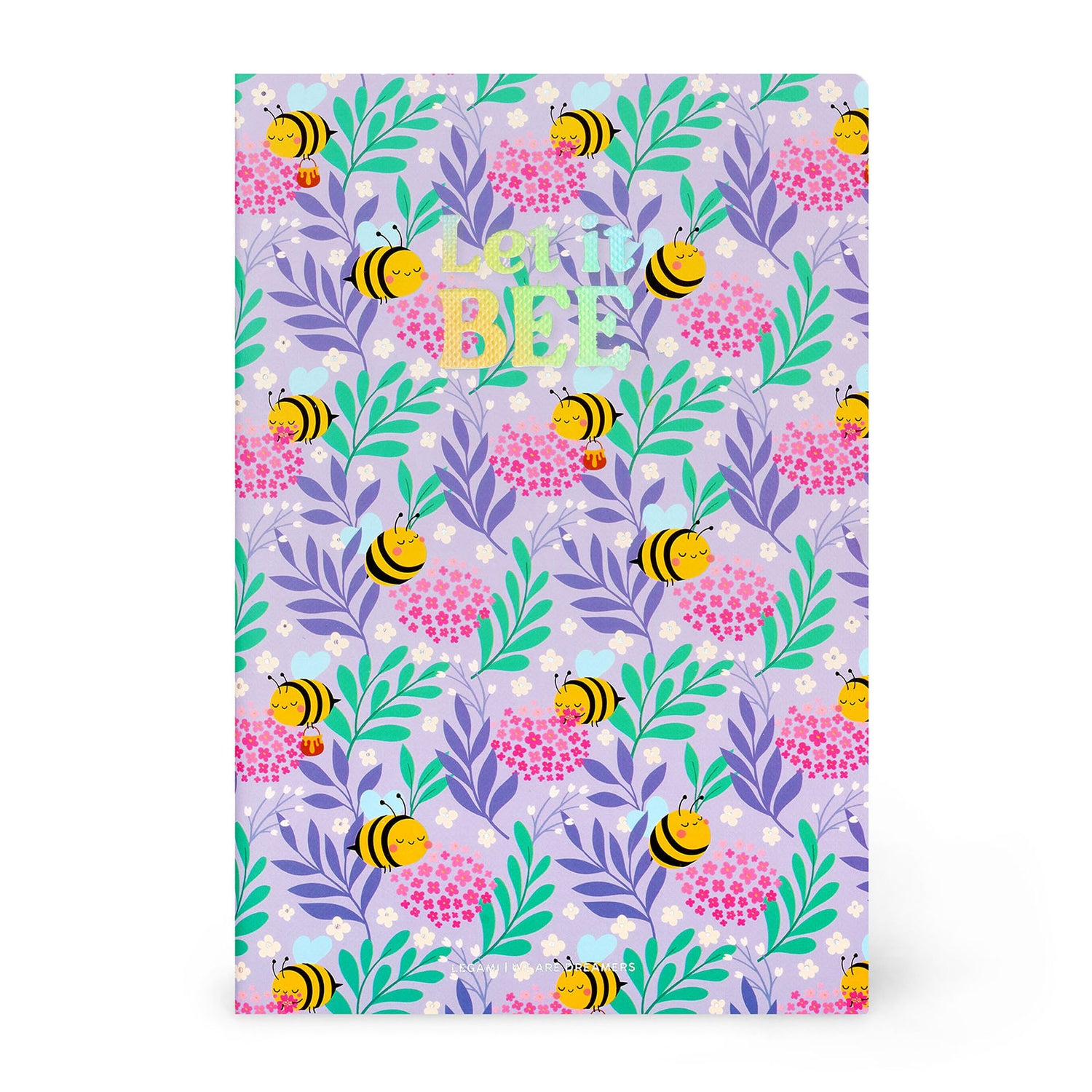 Caderno Com Linha Médio - Abelha