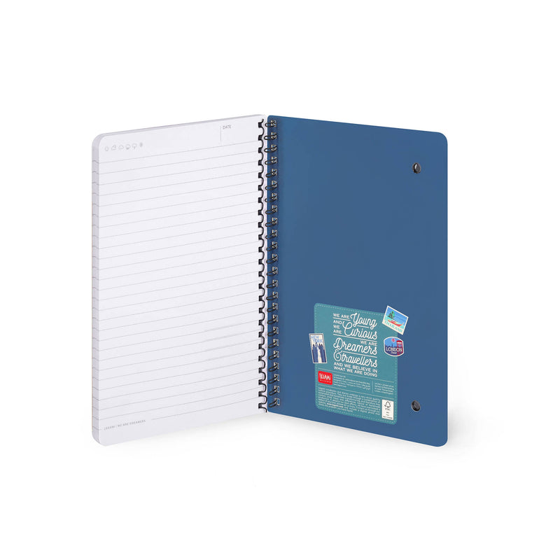 Caderno Espiral - Adesivos De Viagem
