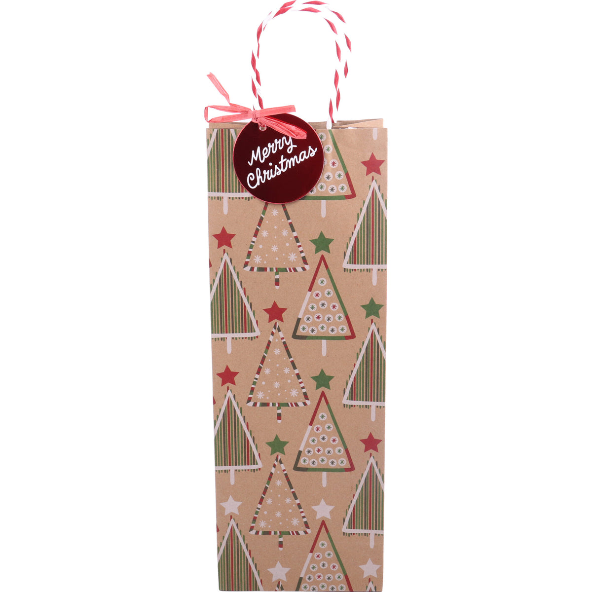 Saco para Presentes Garrafa Christmas Trees Note!