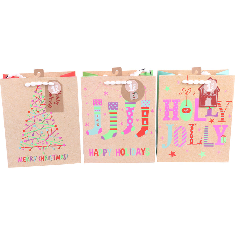 Saco Natal M Neon Xmas Note!