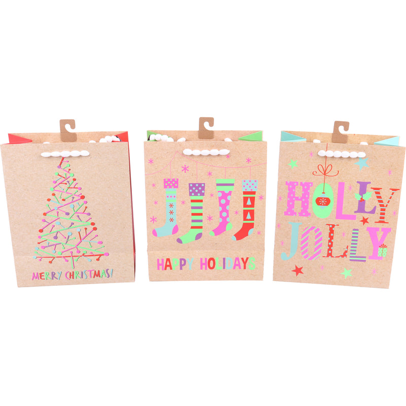 Saco Natal M Neon Xmas Note!