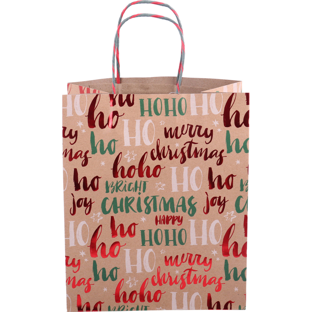 Saco para Presentes Merry Christmas 27x22x12cm Note!