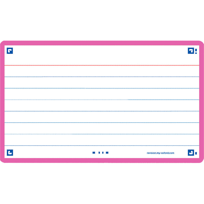 Flashcards 2.0 A7 30 Folhas Fucsi Oxford