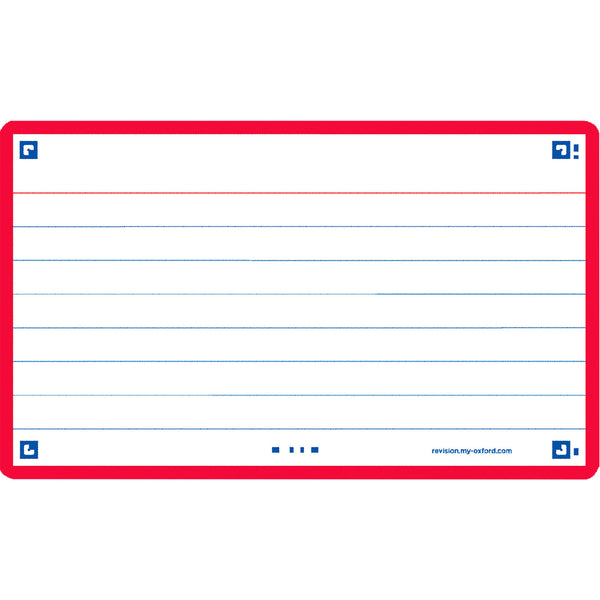 Flashcards 2.0 A7 30 Folhas Vermelho Oxford