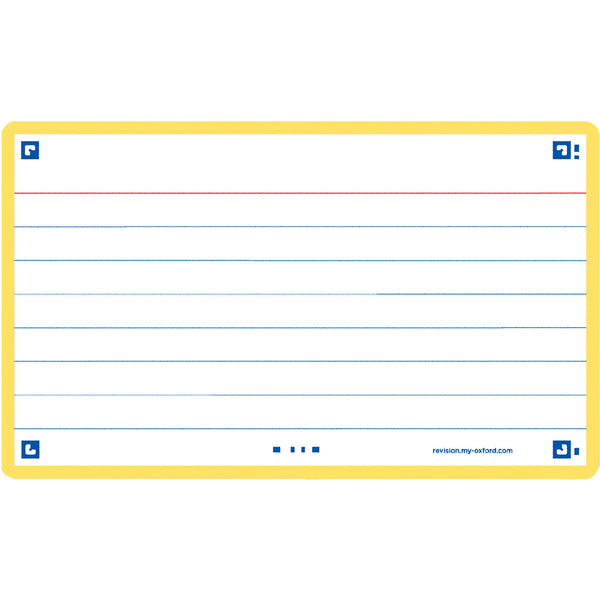 Flashcards 2.0 A7 30 Folhas Amarelo Oxford