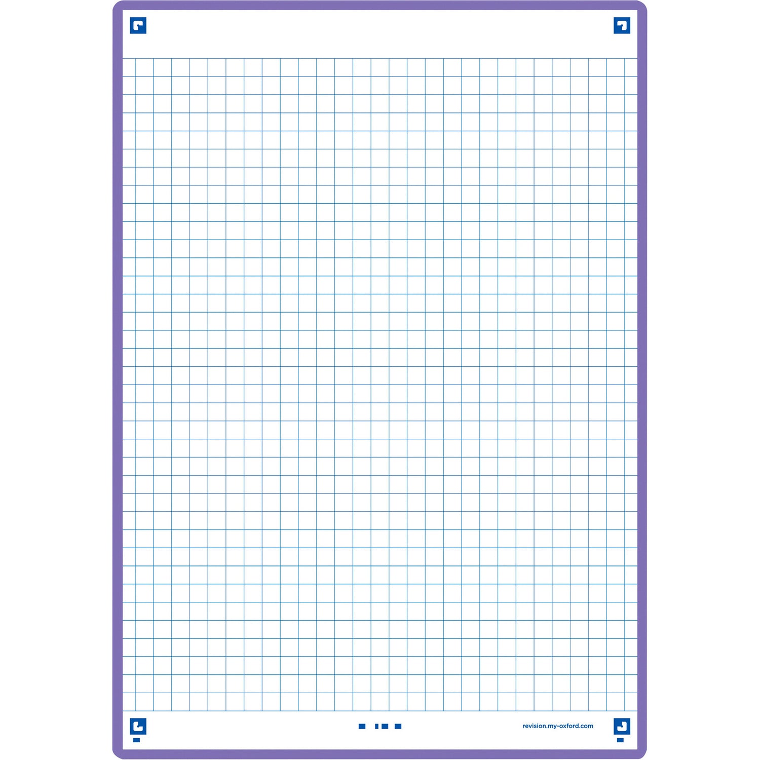 Flashcards 2.0 A5  30 Folhas Quadriculado Roxo Oxford