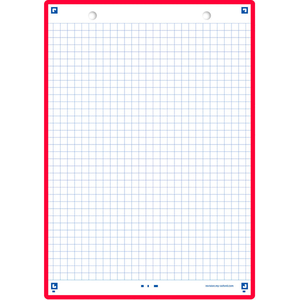 Flashcards 2.0 A5  30 Folhas Quadriculado Vermelho Oxford