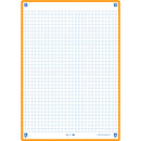 Flashcards 2.0 A5  30 Folhas Quadriculado Laranja Oxford