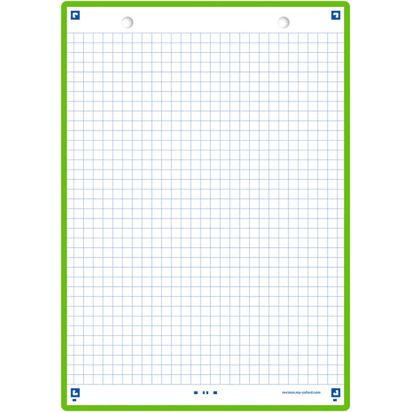 Flashcards 2.0 A5  30 Folhas Quadriculado Verde Oxford