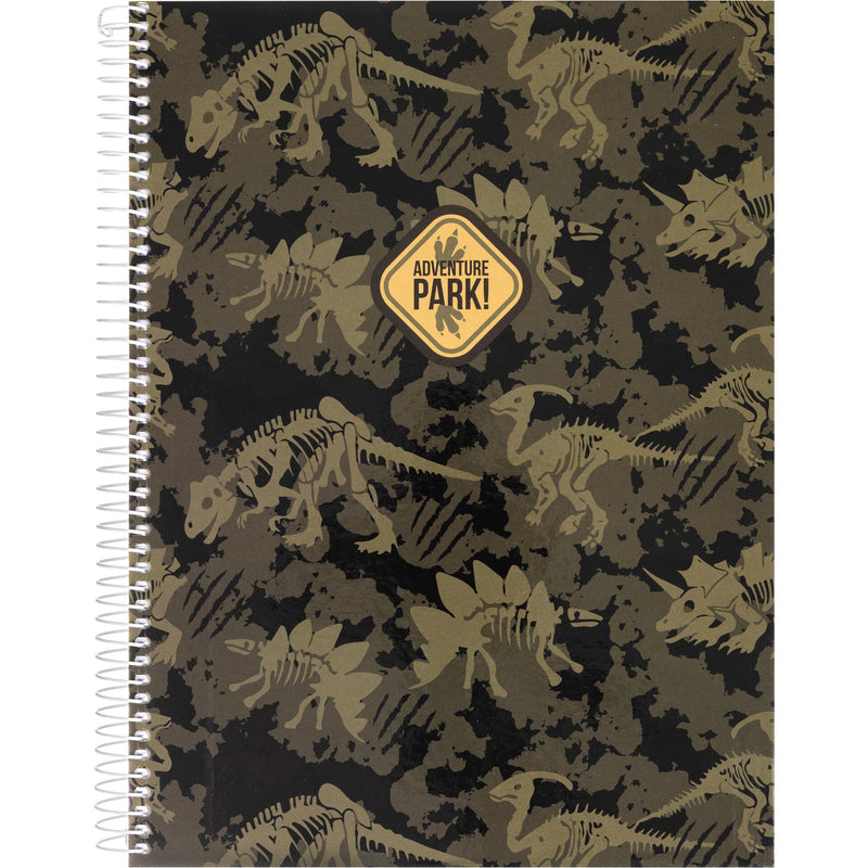 Caderno Espiral A4 Capa Dura Pautado 100 Folhas T-Rex Note!