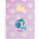 Caderno Espiral A4 Capa Dura Pautado 100 Folhas Mermaid Note!