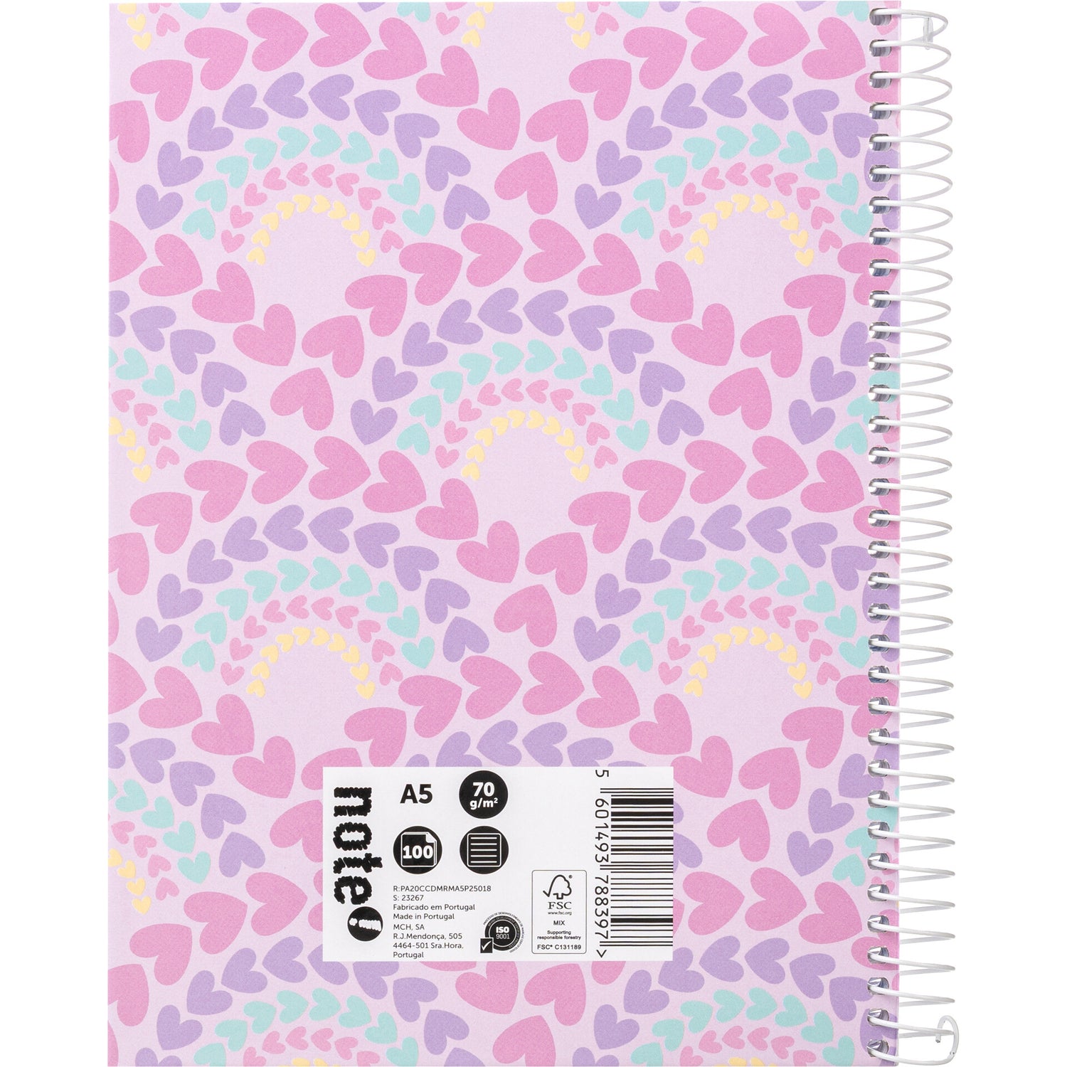 Caderno Espiral A5 Pautado Mermaid