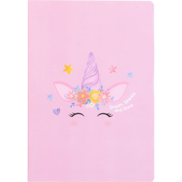 Caderno Agrafado A4 Pautado 40 Folhas 60G Cartao - Unicorn