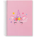 Caderno Espiral A5 Capa Dura Pautado 100 Folhas Unicorn Note!
