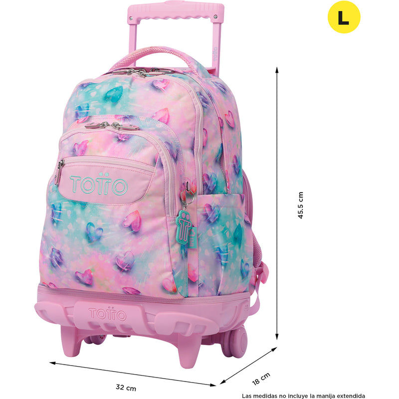 Trolley Corações Glitter Totto