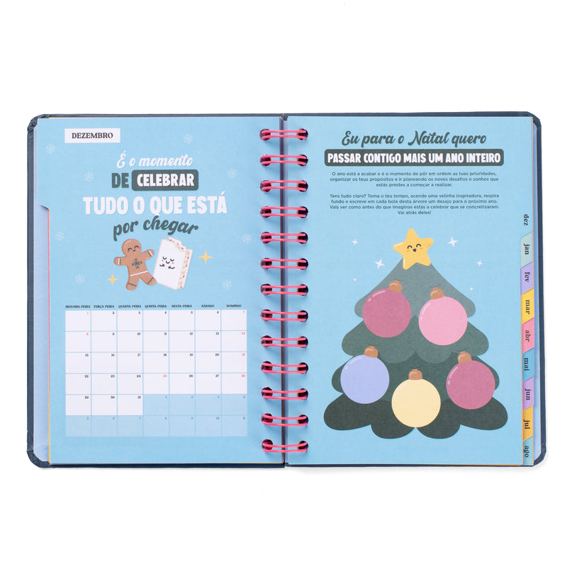 Agenda Wonder 25-26 Semanal Pequena - Boas Vibrações