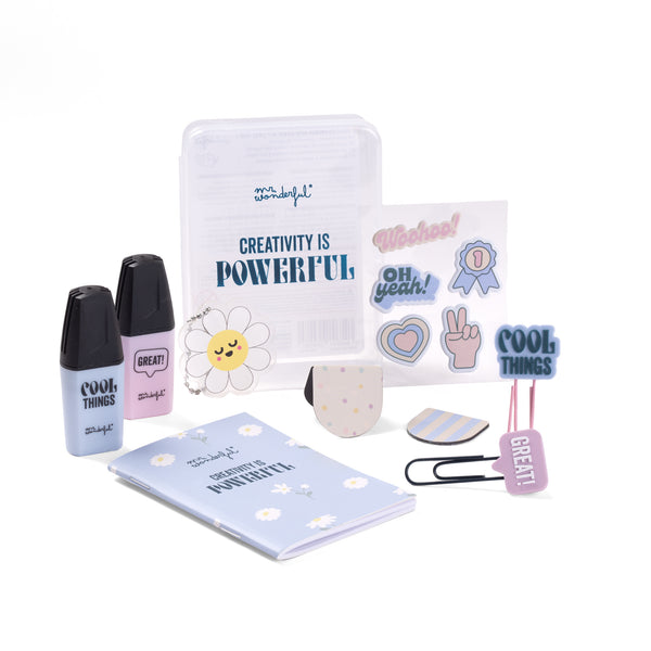 Kit Decoração Diário Creativity Powerful