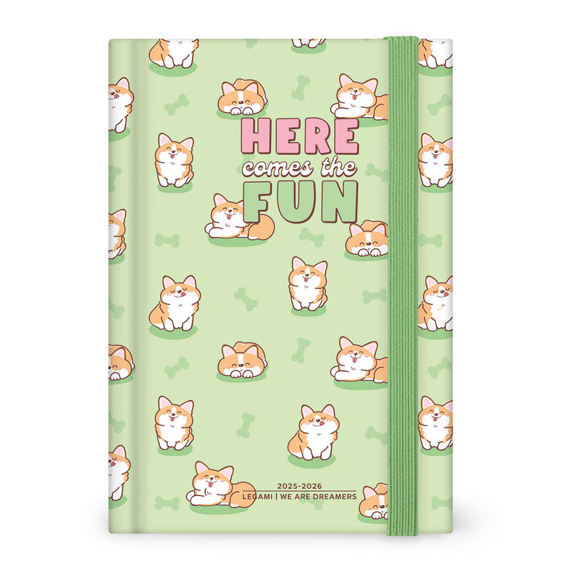 Agenda 16 Meses 25-26 Médio - Corgi Azul