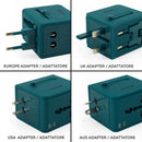 Adaptador Universal De Viagem - Azul