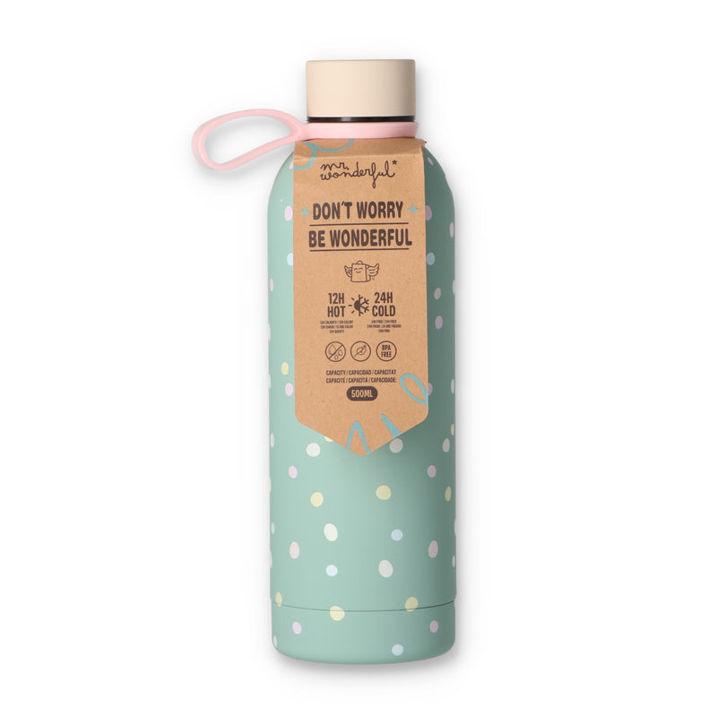 Garrafa Térmica 500Ml - Bolinhas