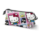Estojo Triplo Hello Kitty