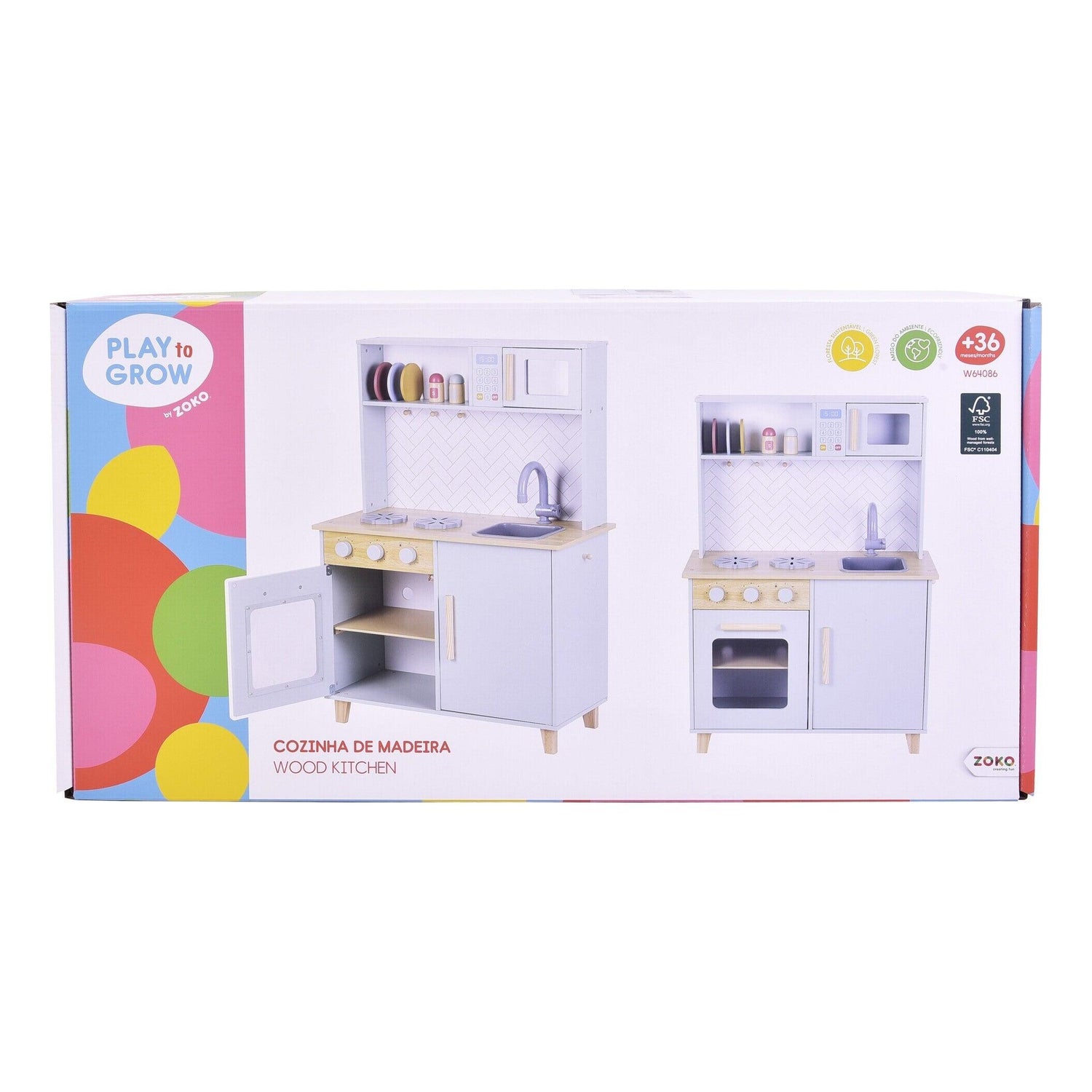 Zoko Play to Grow - Cozinha de Chef em Madeira