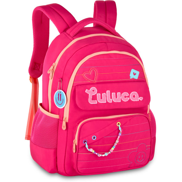 Mochila Logo Rosa Luluca
