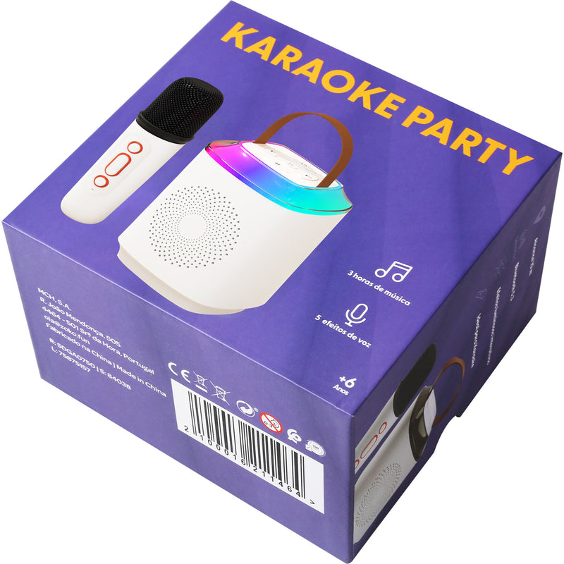 Microfone E Coluna Led