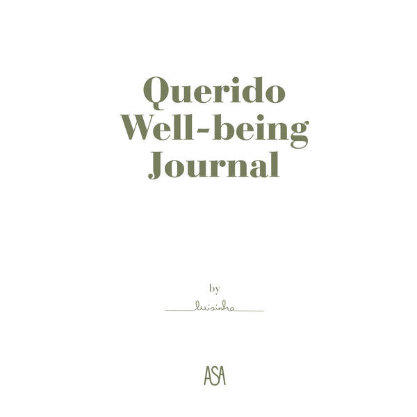 Querido Well-Being Journal (Ed. Portuguesa) de Luisinha Oliveira