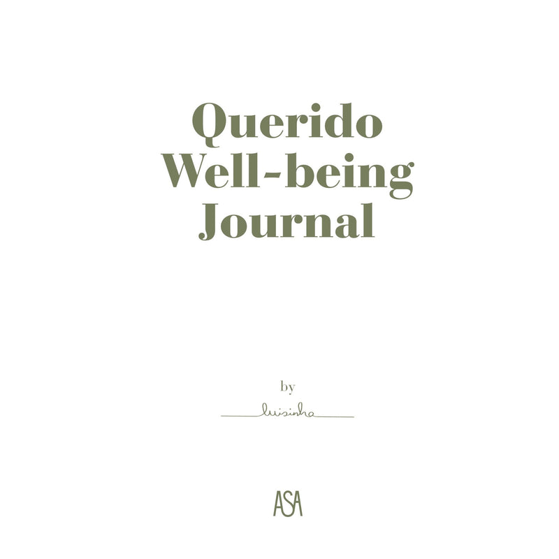 Querido Well-Being Journal (Ed. Portuguesa) de Luisinha Oliveira
