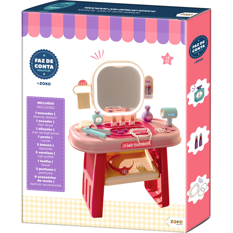 Zoko - Toucador Com Espelho Musical