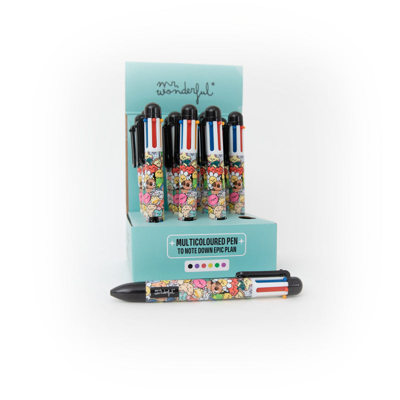 Caneta Multicolor - Personagens Wonder