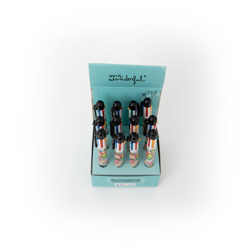 Caneta Multicolor - Personagens Wonder