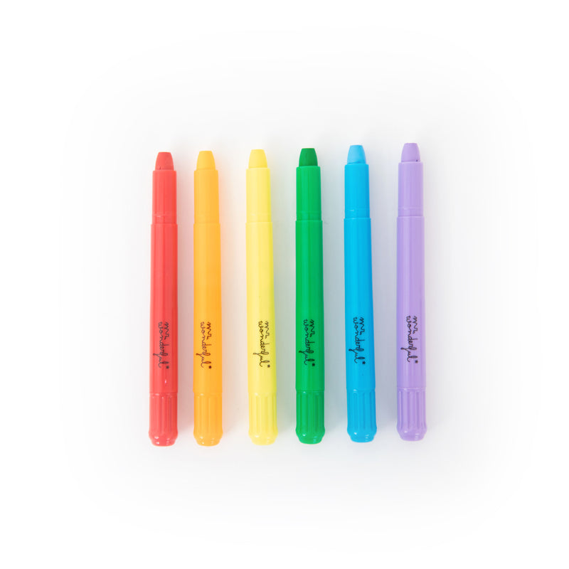Conjunto 24 Lápis De Cera Para Colorir