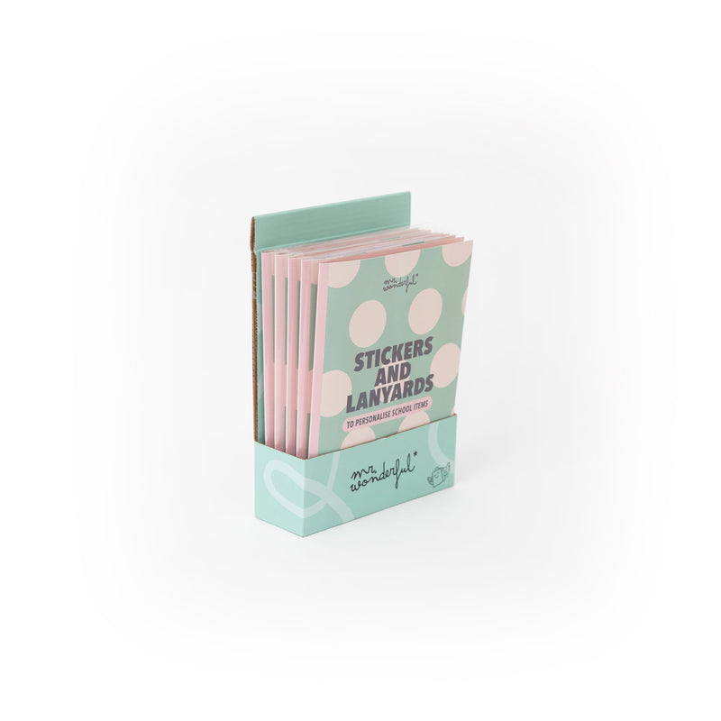 Conjunto Autocolantes E Cordões