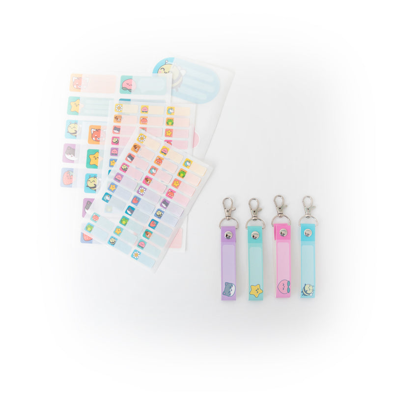 Conjunto Autocolantes E Cordões