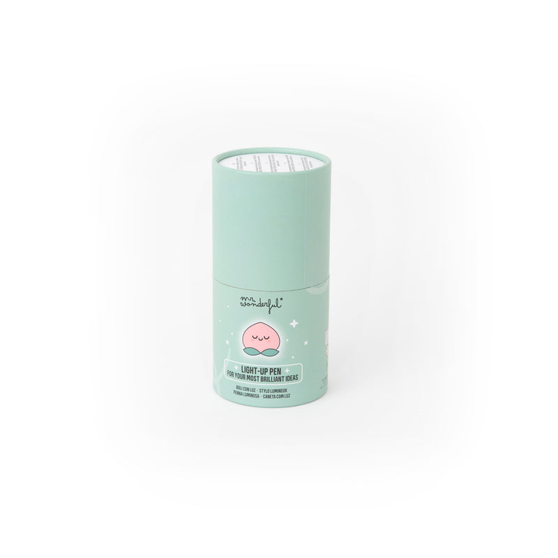 Caneta Com Luz - Pêssego