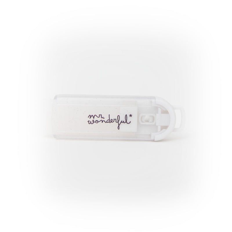 Borracha - Glitter Branco