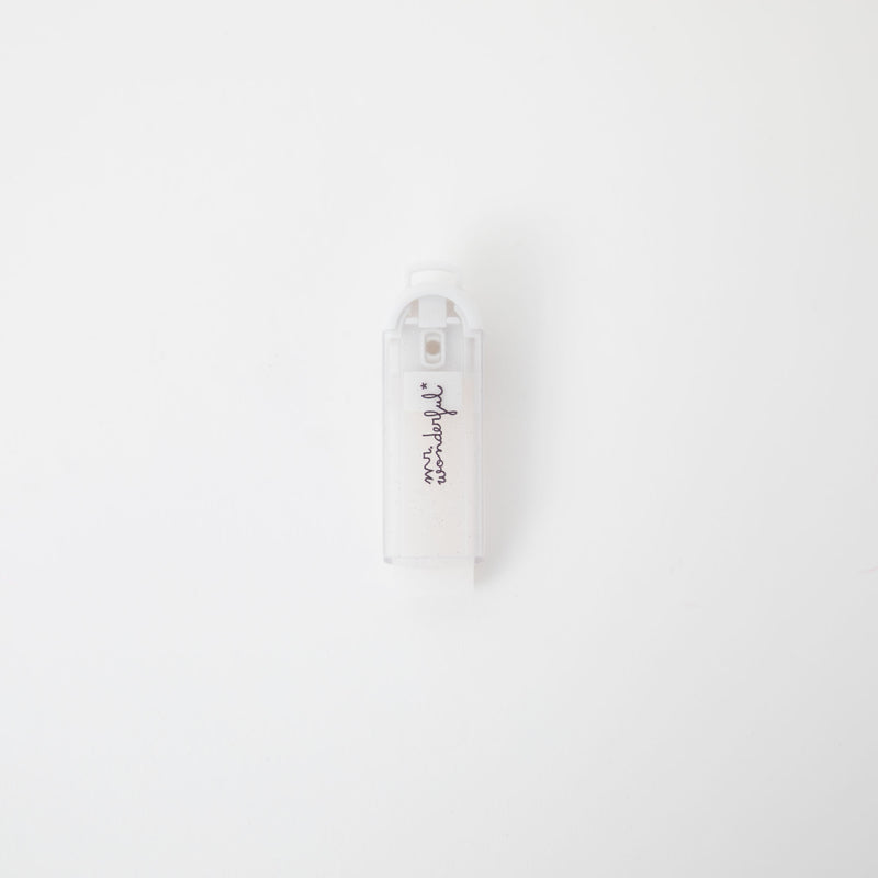 Borracha - Glitter Branco