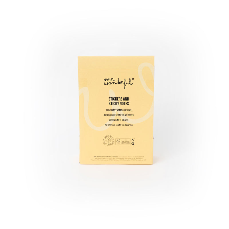 Conjunto Autocolantes E Notas Adesivas